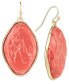 Gold-Tone Oval Color Stone Drop Earrings, Created for Macy's