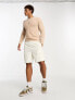 Only & Sons crew neck textured knit jumper in beige