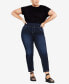 Фото #4 товара Plus Size Butter Denim Average Length Pull On Jeans