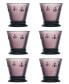 Фото #1 товара Napoleon Bee Aubergine 6-Piece Tumbler Set, 10 oz