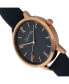 ფოტო #1 პროდუქტის Women Vancouver Leather Watch - Blue, 36mm