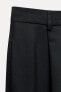 Zw collection trousers with turn-up hems