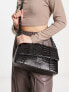 Фото #1 товара Steve Madden Balessa cross body bag in black croc