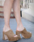 Фото #12 товара Bobi Woven Slip On Platform Sandals