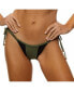 Фото #1 товара Women's Color Block Reversible Tie Side Bikini Bottom