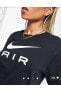 Sportswear Air Graphic Boyfriend Short-Sleeve Oversize Siyah Kadın T-shirt