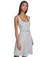 ფოტო #4 პროდუქტის KARL LAGERFLED PARIS Women's Jacquard Belted A-Line Dress