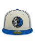 Фото #4 товара Men's Cream, Blue Dallas Mavericks Piping 2-Tone 59FIFTY Fitted Hat