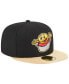 Фото #3 товара Men's Black Akron RubberDucks Theme Nights Akron Sauerkraut Balls 59FIFTY Fitted Hat