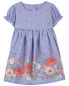 Фото #3 товара Baby Floral Print Puff Sleeve Dress 6M
