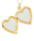 ფოტო #5 პროდუქტის Engraved Heart Locket 18" Pendant Necklace in 10k Gold