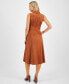 ფოტო #2 პროდუქტის Women's Faux-Suede Dress