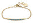 Фото #1 товара Elegant gold-plated bracelet with light blue crystals Dazzly SDZ18