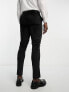 ASOS DESIGN skinny tuxedo suit trouser in velvet in black