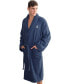 100% Turkish Cotton Personalized Unisex Herringbone Bath Robe - Midnight Blue O, S/M - фото #10