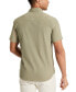 Фото #2 товара Men's Slim Fit Short-Sleeve Mixed Media Sport Shirt