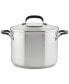 Фото #1 товара Stainless Steel 8 Quart Induction Stockpot with Measuring Marks and Lid