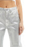 Abercrombie & Fitch Curve Love 90s relaxed fit jean in silver