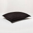 Фото #2 товара King Heavyweight Linen Blend Quilt Pillow Sham Washed Black - Casaluna