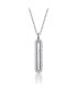 ფოტო #1 პროდუქტის Sterling Silver Cubic Zirconia Long Pendant Necklace