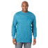 Big & Tall Shrink-Less Lightweight Long-Sleeve Crewneck Pocket T-Shirt