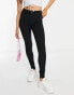 Pieces Highskin skinny jeans with high waist in black Черный, XS - EU 34 - фото #2