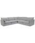 Фото #1 товара Marsten 126" 5-Pc. Fabric Sectional, Created for Macy's