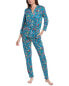 Фото #1 товара N Natori 2Pc Ren Mandarin Pajama Set Women's