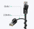 Patchcord kabel przewód sieciowy Ethernet RJ45 Cat 6A UTP 1000Mbps 1m