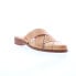 Фото #2 товара Bed Stu Mayra F392022 Womens Brown Leather Slip On Mule Flats Shoes
