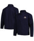 Фото #1 товара Men's Navy Denver Broncos Journey Workwear Tri-Blend Full-Zip Jacket