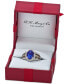 Blueberry Tanzanite (2-1/2 ct. t.w.) & Diamond (5/8 ct. t.w.) Halo Statement Ring in 14k White Gold (Also Available in 14K White Gold or 14k Yellow Gold)