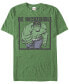 Фото #1 товара Marvel Men's Comic Collection Classic The Hulk Be Incredible Short Sleeve T-Shirt