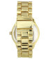 ფოტო #4 პროდუქტის Women's Gold-Tone Bracelet Watch 42mm, Created for Macy's