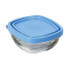 Герметичная коробочка для завтрака Duralex Freshbox Синий Квадратный (150 ml) (9 x 9 x 4 cm)