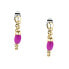 Playful bicolor chain earrings Colori SAXQ07