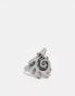 Фото #1 товара ASOS DESIGN ring with tattoo design in silver tone