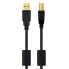 Фото #7 товара Кабель USB 2.0 A — USB B NANOCABLE 10.01.1203 Чёрный 3 m (1 штук)