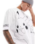 ASOS DESIGN unisex oversized license tee in white with Pokemon Pikachu graphics