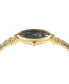 ფოტო #2 პროდუქტის Unisex Swiss Gold Ion Plated Stainless Steel Bracelet Watch 40mm