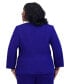 Фото #2 товара Women's Collarless Open-Front Long-Sleeve Jacket