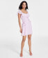 Фото #1 товара Women's Flutter-Sleeve Ruffled Mini Dress, Created for Macy's