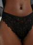 Фото #5 товара ASOS DESIGN Dylan lace cheeky brazilian brief in black