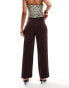 Фото #5 товара ASOS DESIGN raw edge tailored trouser in plum