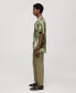 Фото #3 товара Рубашка мужская MANGO с принтом тропиков