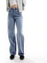 Dr Denim Echo straight leg jeans in steam mid retro