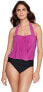 Фото #2 товара Magicsuit 273306 Olivia Halter Top Underwire Bra One Piece Swimsuit Hibiscus, 08