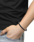 ფოტო #2 პროდუქტის EFFY® Men's Hematite Woven Nylon Cord Bracelet in Black PVD-Plated Sterling Silver