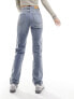 Фото #4 товара Stradivarius STR comfort fit straight leg jean in mid blue