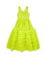 Big Girls Pleated and Tiered Maxi Gown